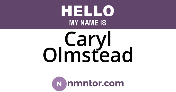 Caryl Olmstead