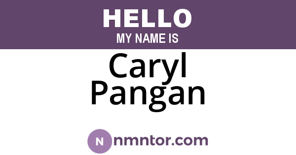 Caryl Pangan