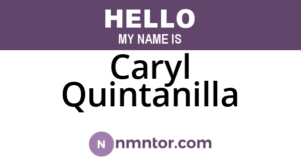 Caryl Quintanilla