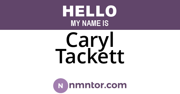Caryl Tackett