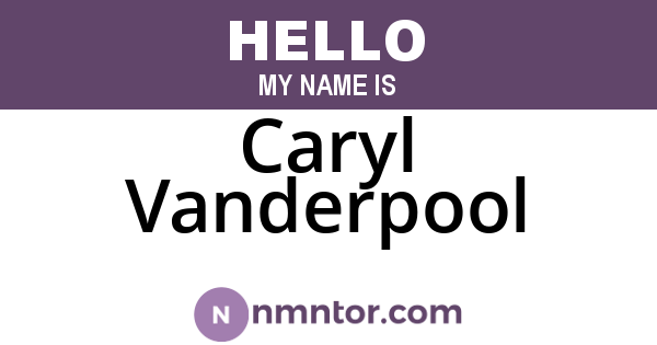 Caryl Vanderpool