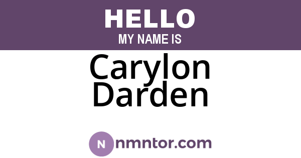 Carylon Darden
