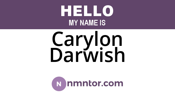 Carylon Darwish