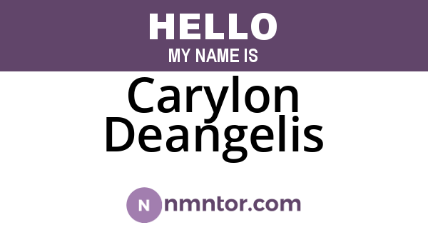 Carylon Deangelis