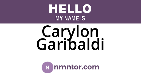 Carylon Garibaldi