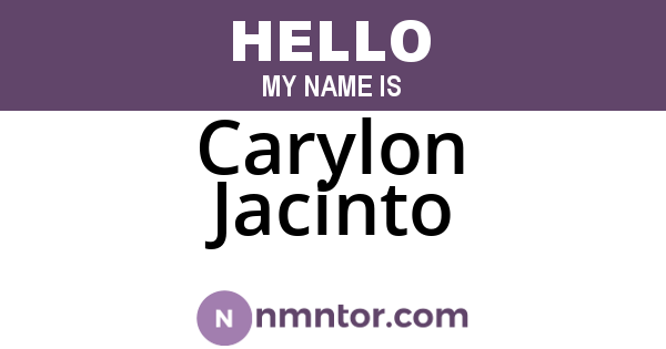 Carylon Jacinto