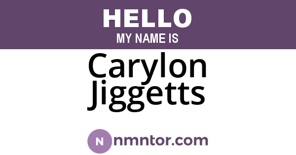 Carylon Jiggetts