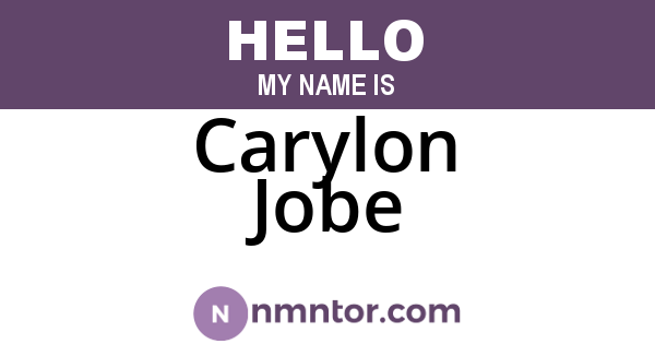 Carylon Jobe