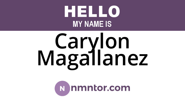 Carylon Magallanez