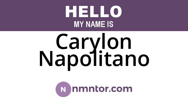 Carylon Napolitano