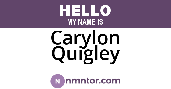 Carylon Quigley
