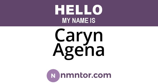 Caryn Agena