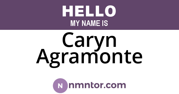 Caryn Agramonte