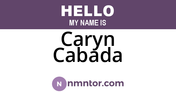 Caryn Cabada