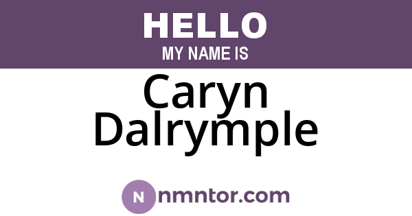 Caryn Dalrymple