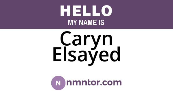 Caryn Elsayed