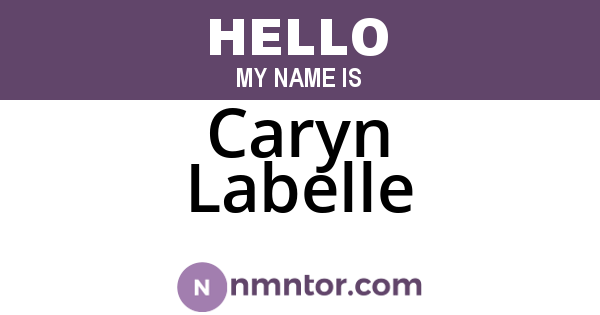 Caryn Labelle