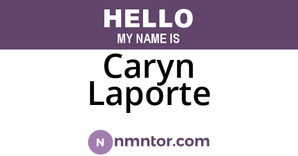 Caryn Laporte