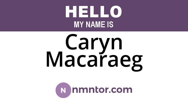 Caryn Macaraeg