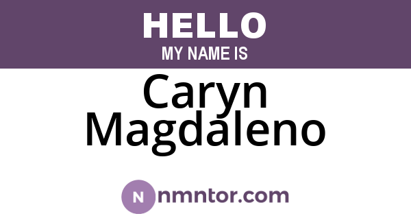 Caryn Magdaleno