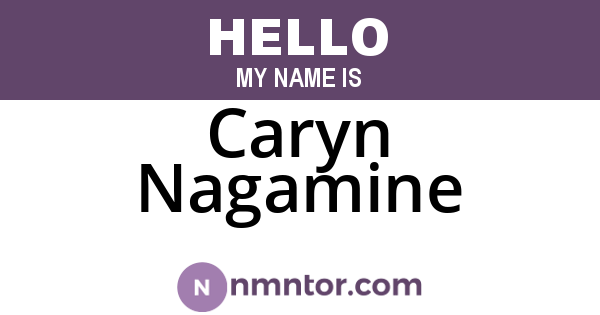 Caryn Nagamine