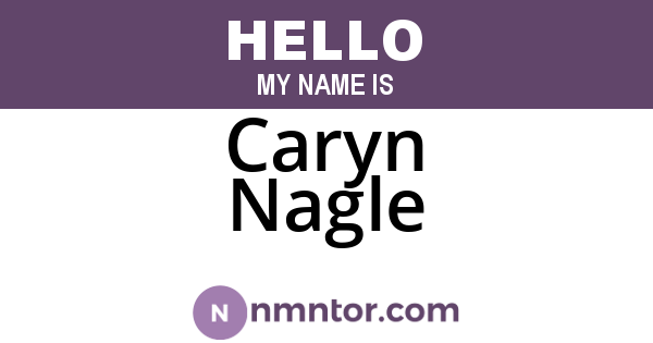 Caryn Nagle