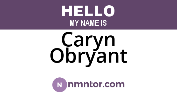 Caryn Obryant