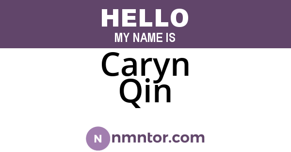 Caryn Qin