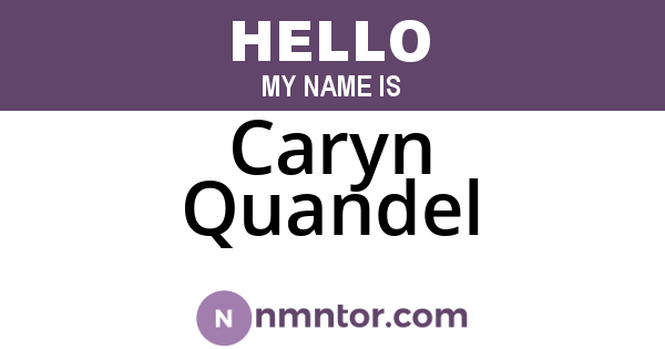 Caryn Quandel