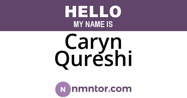 Caryn Qureshi