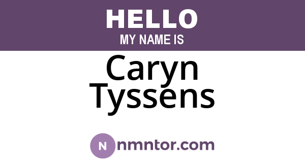 Caryn Tyssens