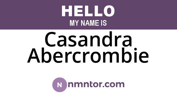 Casandra Abercrombie
