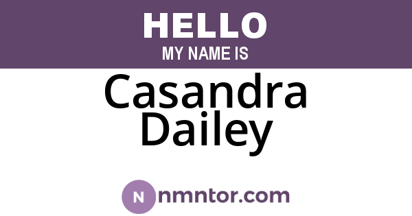 Casandra Dailey