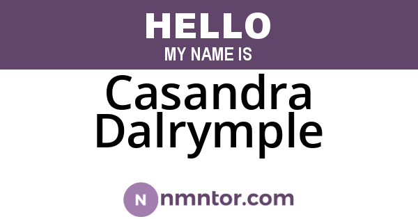 Casandra Dalrymple