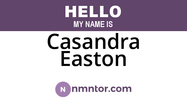 Casandra Easton