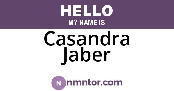 Casandra Jaber