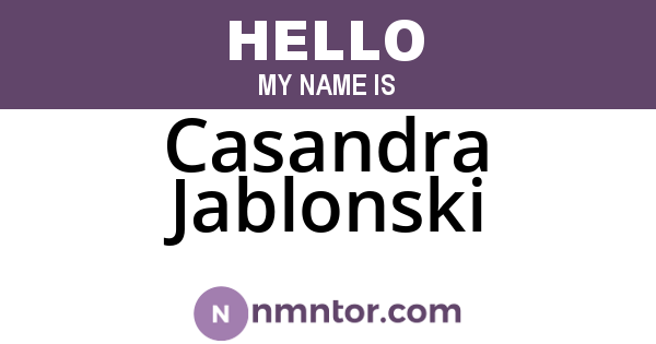 Casandra Jablonski