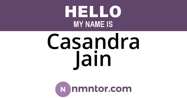 Casandra Jain