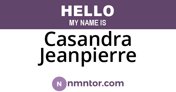 Casandra Jeanpierre