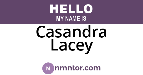 Casandra Lacey