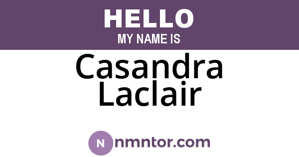 Casandra Laclair