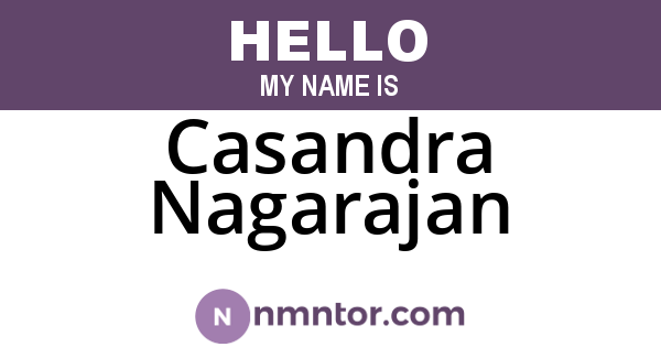 Casandra Nagarajan