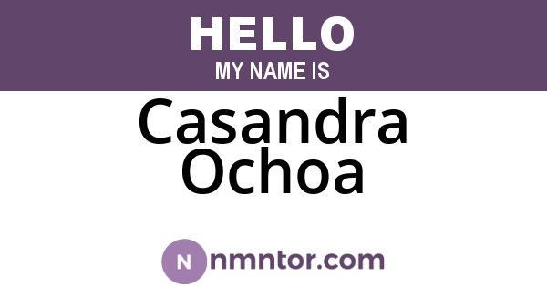 Casandra Ochoa