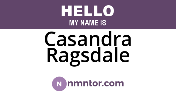 Casandra Ragsdale