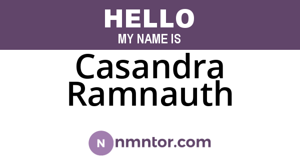 Casandra Ramnauth