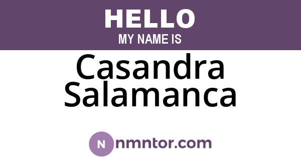 Casandra Salamanca