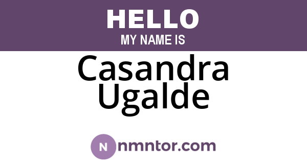 Casandra Ugalde