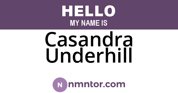 Casandra Underhill