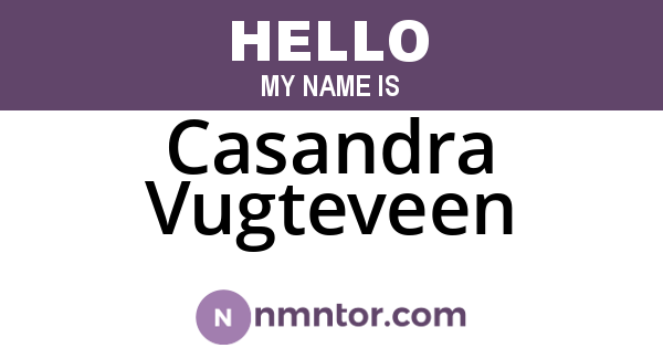 Casandra Vugteveen