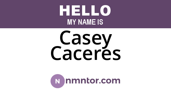 Casey Caceres